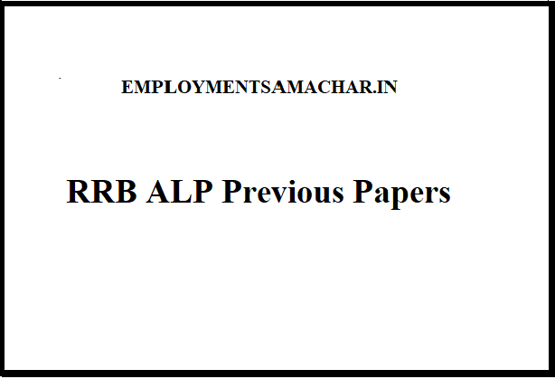 RRB ALP Previous Papers